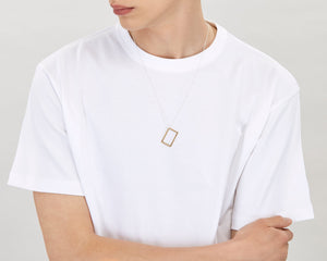 rectangle necklace 2.7g