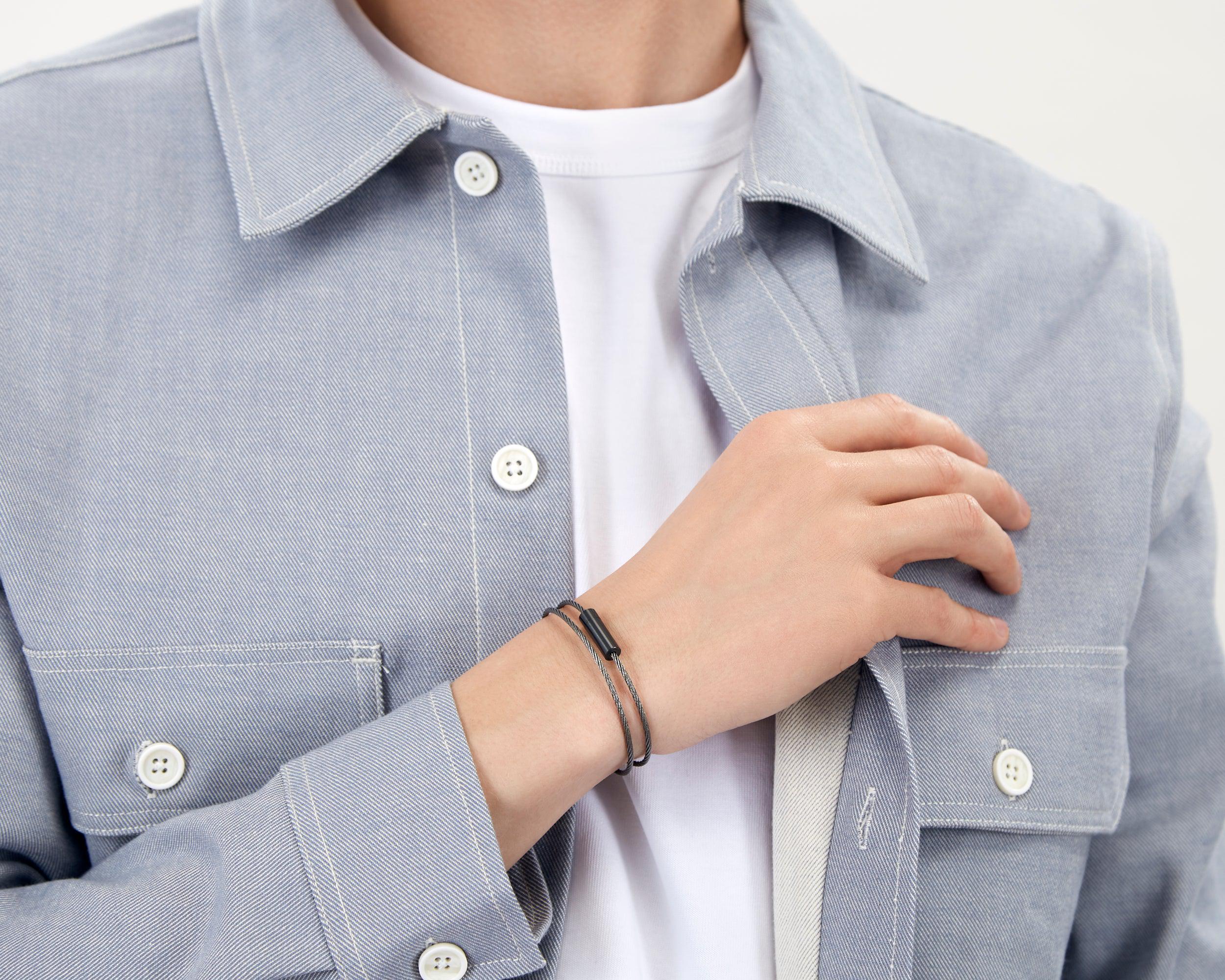 double wrap cable bracelet 9g