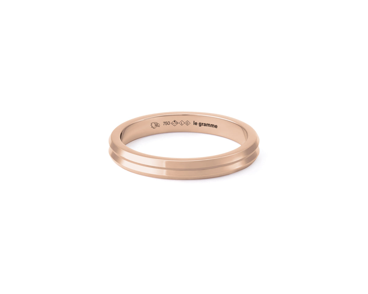 4g guilloche ribbon wedding ring