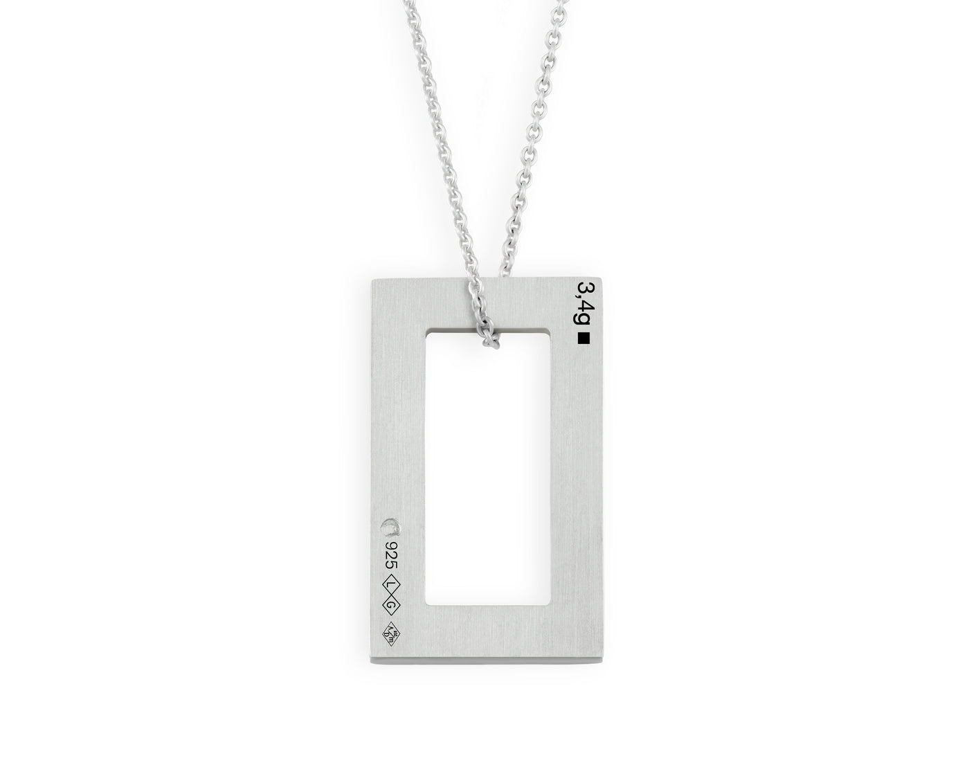 rectangle necklace 3.4g