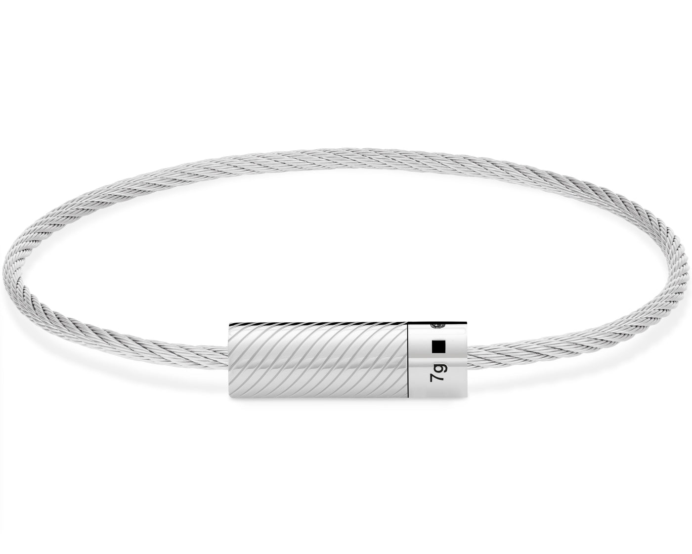 cable bracelet engraved with 7g