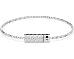 cable bracelet engraved with 7g