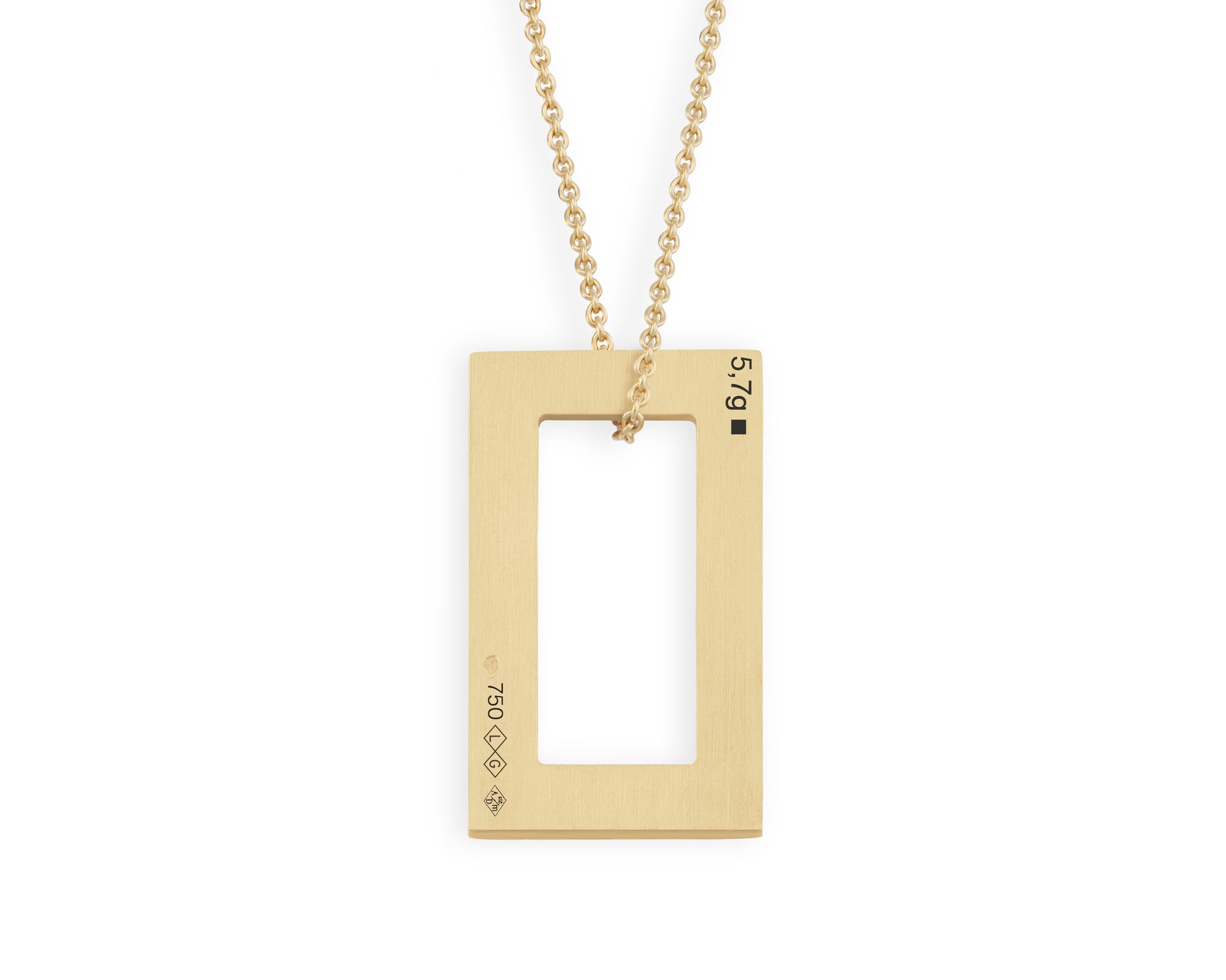 rectangle necklace 5.7g