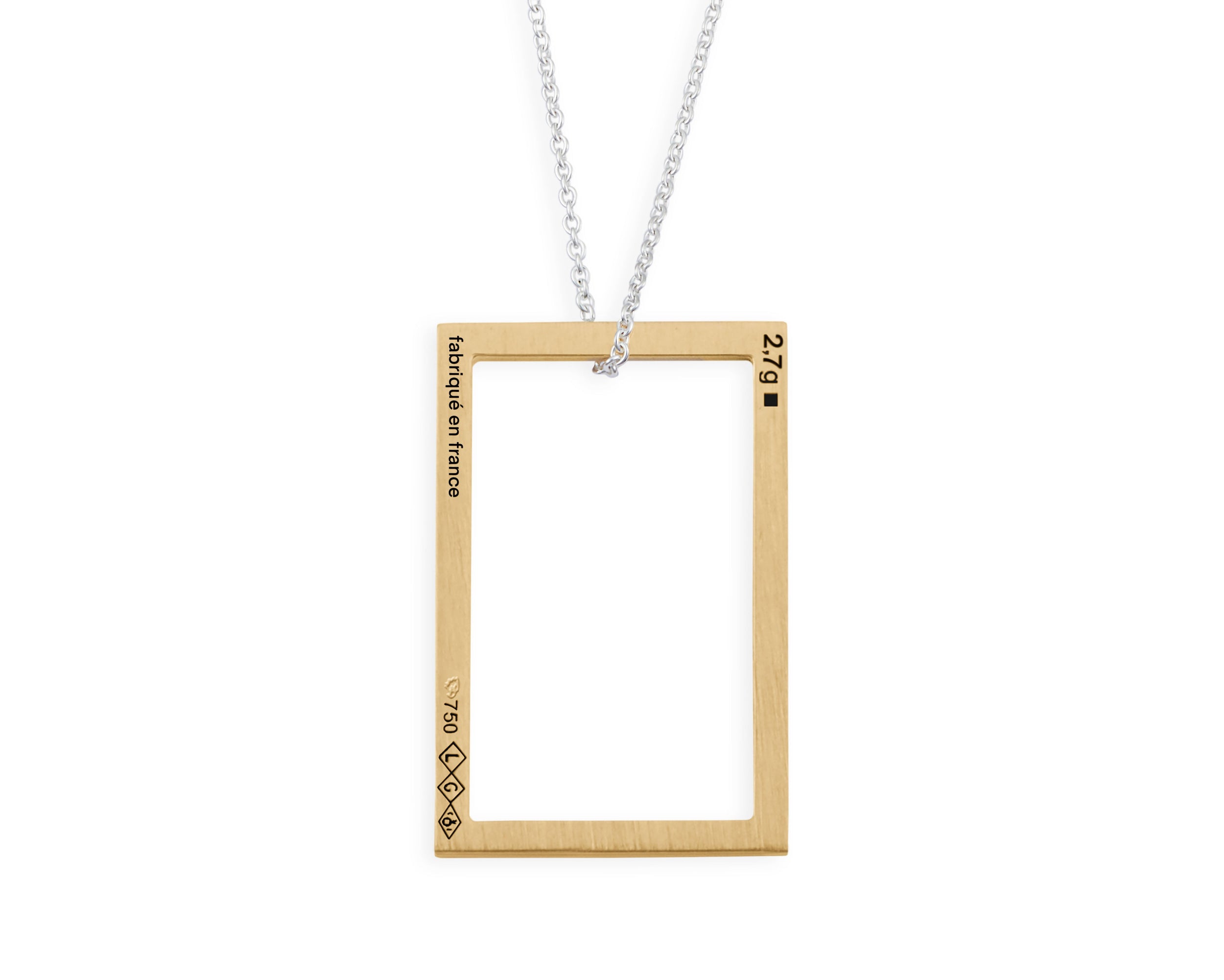 rectangle necklace 2.7g