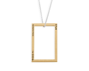 rectangle necklace 2.7g