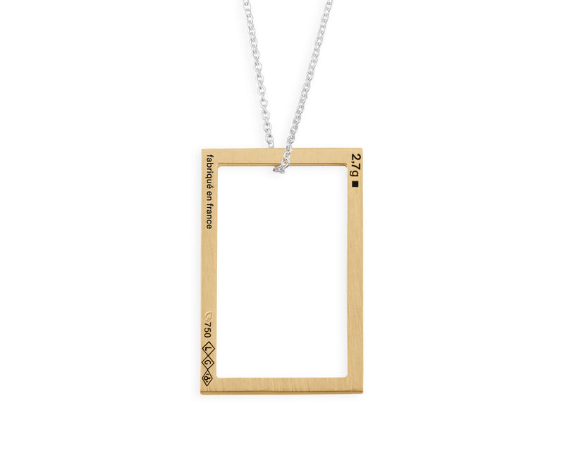 rectangle necklace 2.7g