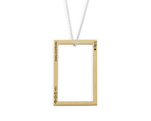 rectangle necklace 2.7g
