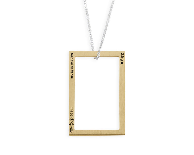 rectangle necklace 2.7g