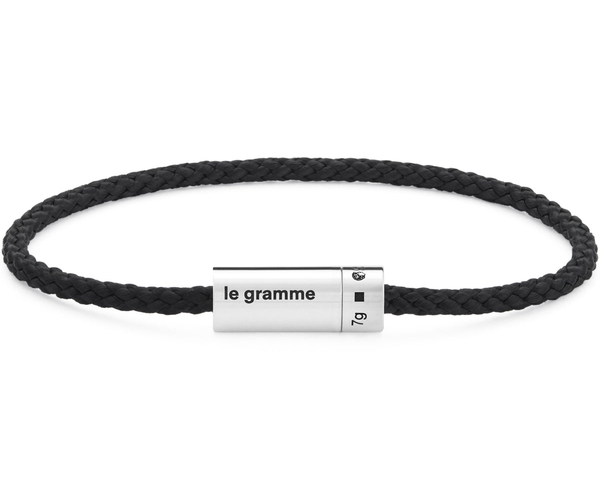 black nato cable bracelet 7g