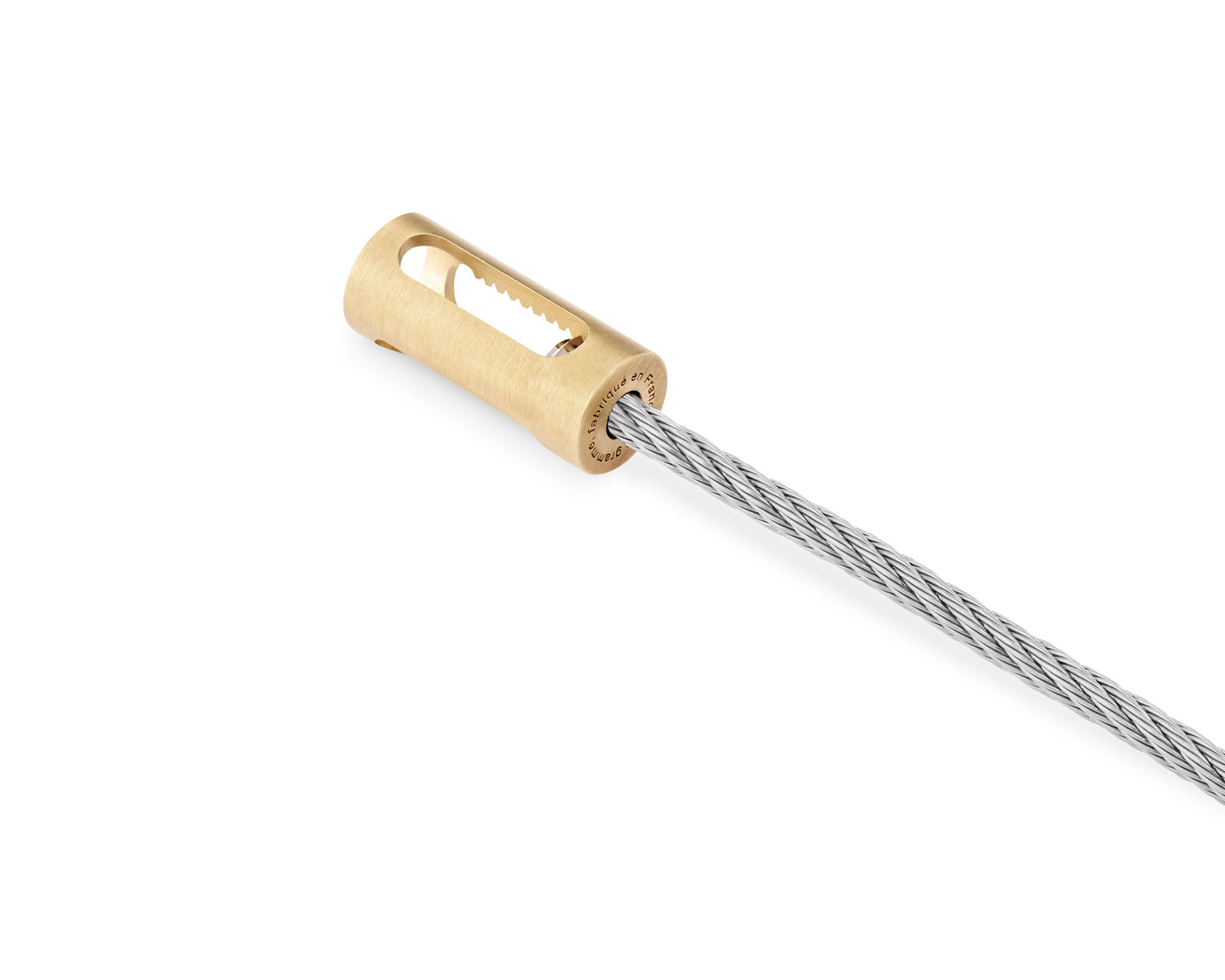 perforated cable bracelet 6g