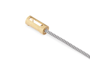 perforated cable bracelet 6g