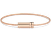 horizontal guilloche cable bracelet 11g