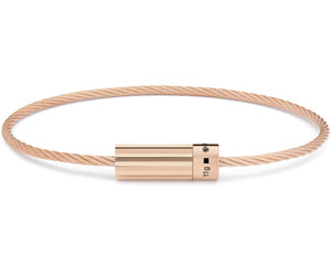bracelet câble guilloché horizontal le 11g