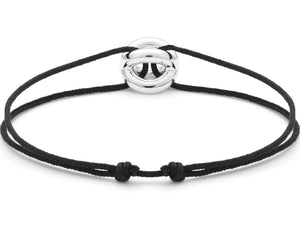 black interlaced cord bracelet 3g