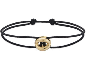 black interlaced cord bracelet 3g