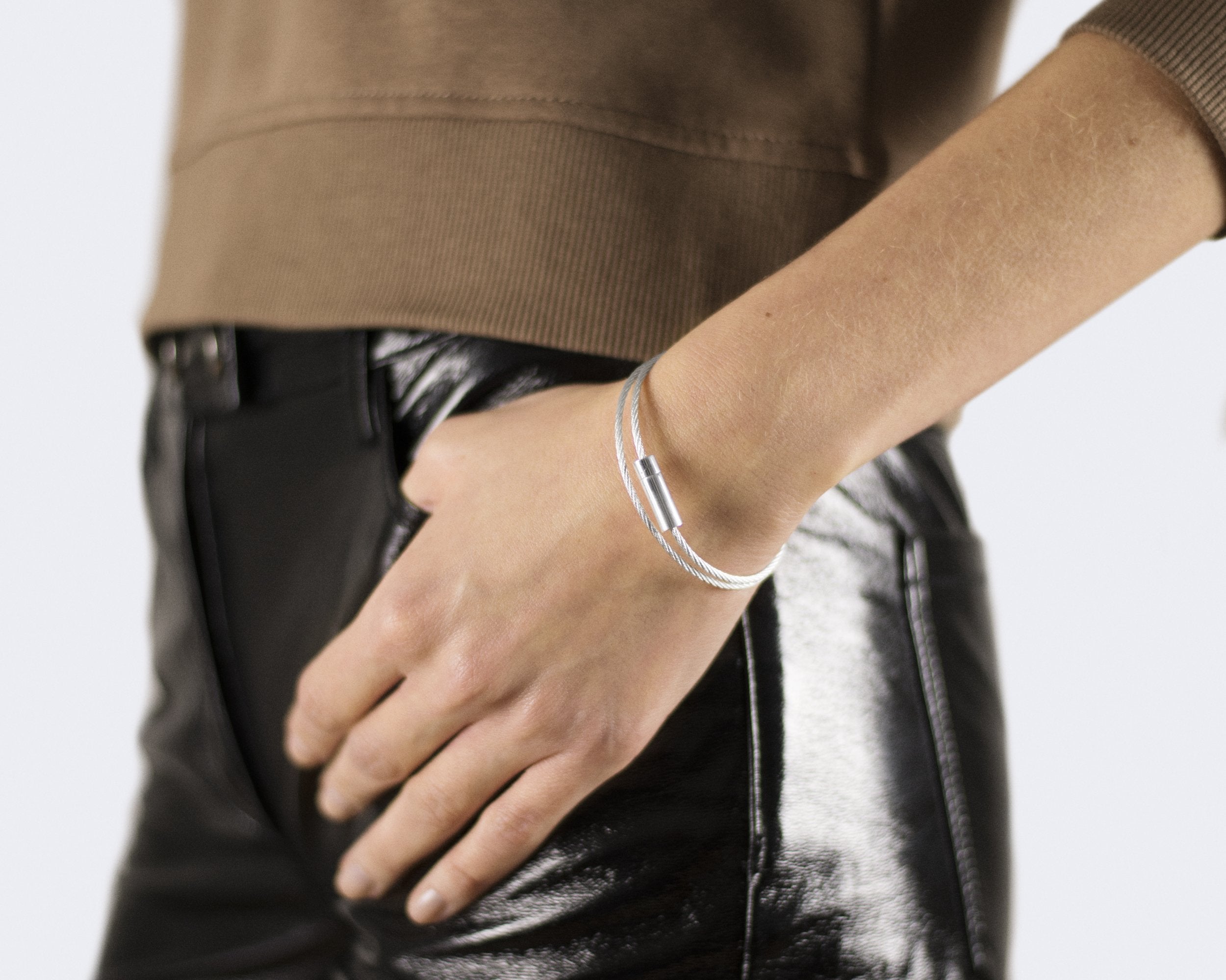 bracelet câble double tour le 9g