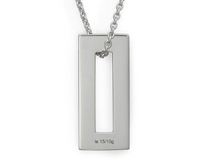 collier rectangle le 1,5g